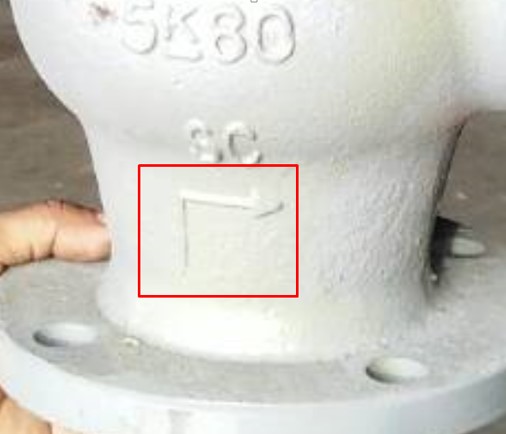 How to install correct direction flow valve