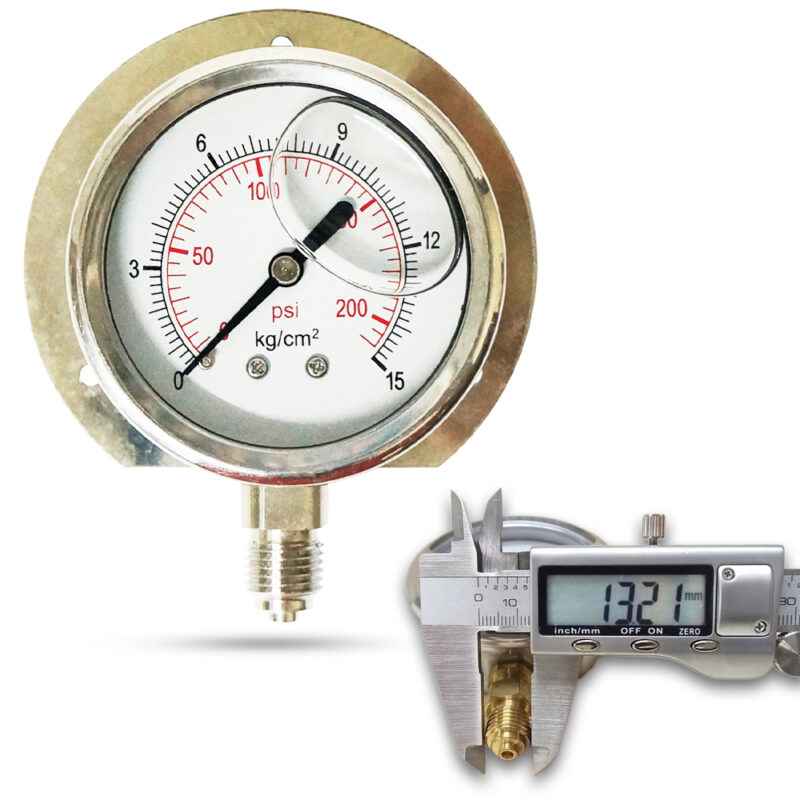 เพรชเชอร์เกจ ( B ) 2.5", 15 kg สแตนเลส