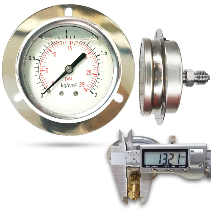 เพรชเชอร์เกจ ( F ) 2.5", 2 kg สแตนเลส