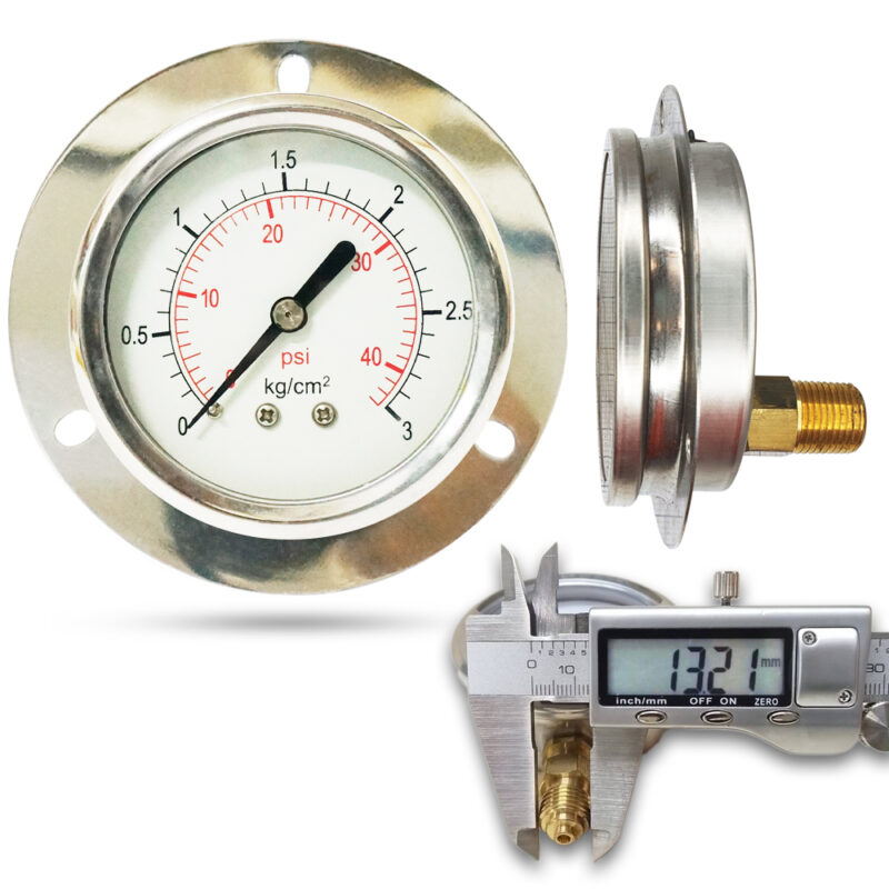 เพรชเชอร์เกจ ( D ) 2.5", 3 kg สแตนเลส