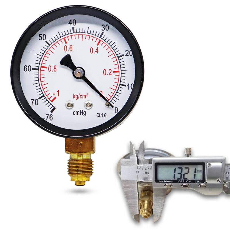 เวคคัมเกจ ( A ) 2.5", 0-76 cmHg เหล็ก