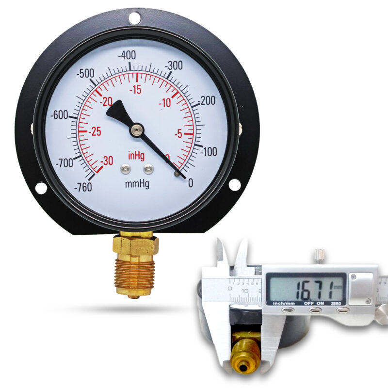 เวคคัมเกจ ( B ) 3", 0-760 mmHg เหล็ก