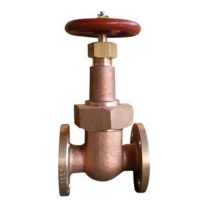 วาล์วประตู F7368 ทองเหลือง Rising stem 10K 32A (1-1/4"), FF=140mm