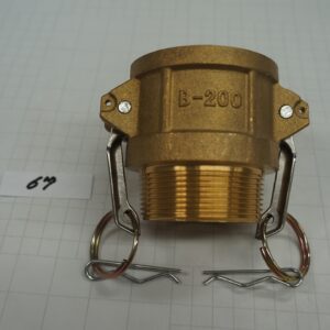 ข้อต่อ Cam & Groove, Part B, ทองเหลือง, BSP, 2นิ้ว