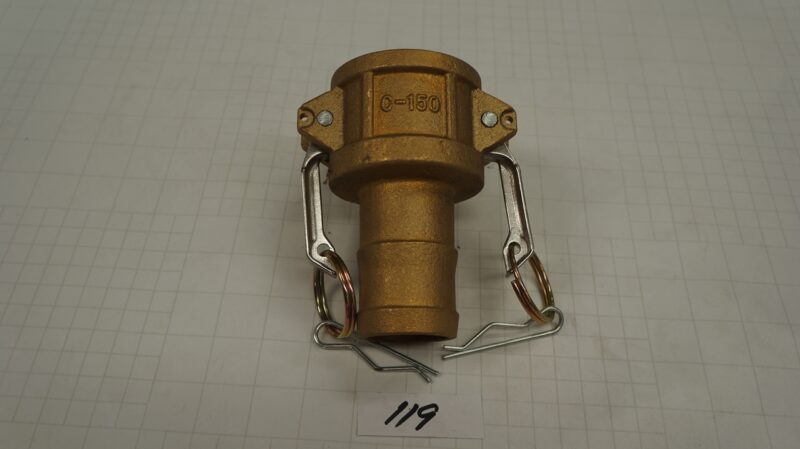 ข้อต่อ Cam & Groove, Part C, ทองเหลือง ขนาด 1-1/2"