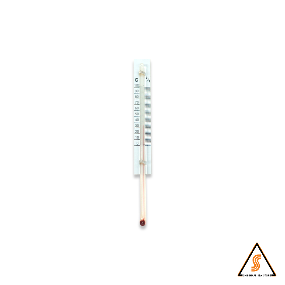 เทอร์โมมิเตอร์ เฉพาะไส้ ตรง 100c ยาว 125มม. ขนาดแผง 12x89มม [ A ]