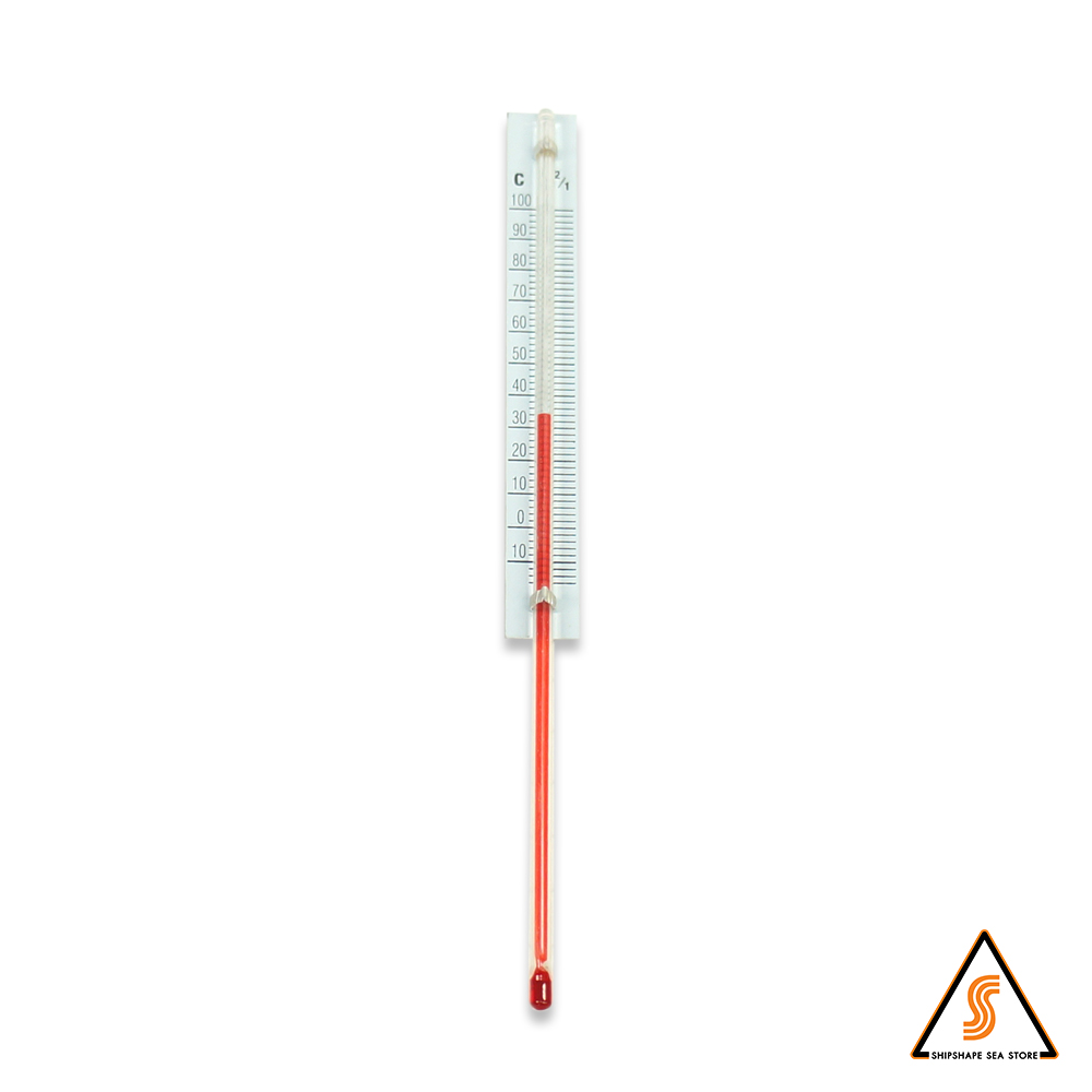 เทอร์โมมิเตอร์ เฉพาะไส้ ตรง 100c ยาว 185มม. ขนาดแผง 14x119มม [ B ]