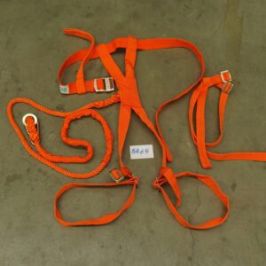 เข็มขัดนิรภัยครบชุด (Full body safety harness) เชือกยาว 1.6เมตร โต 12มม