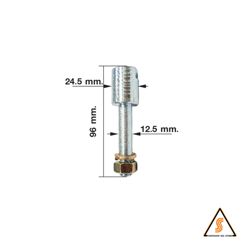 แกนชุดหัวเฟืองปั่นสนิม No.1-3 Center bolt & nut for HD tool (cutter)