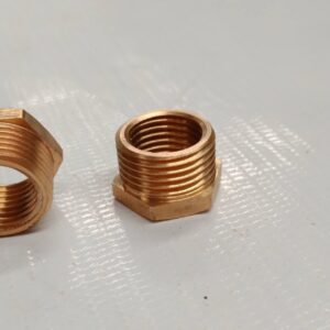 ข้อลดเหลี่ยม ทองเหลือง BSPP 3/8" x 1/4"