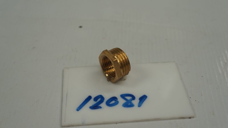 ข้อลดเหลี่ยม ทองเหลือง BSPP 1/2" x 3/8"