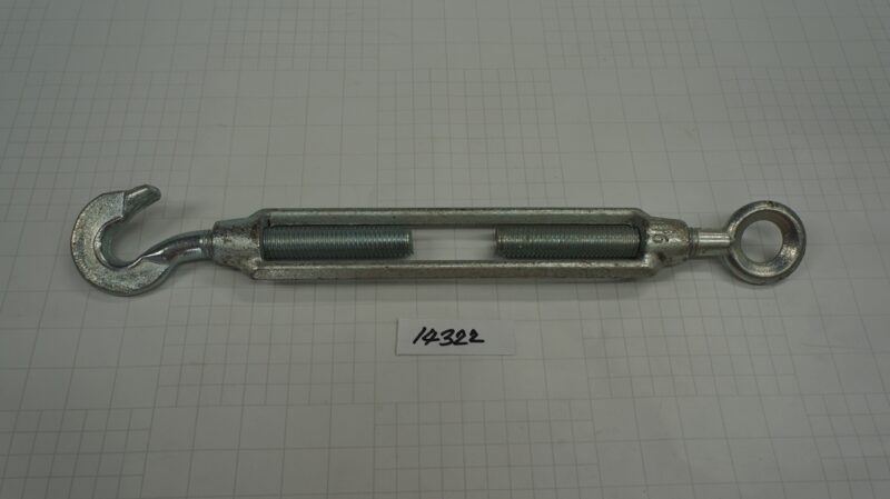 เกลียวเร่ง HOOK & EYE ขนาด 16mm (5/8") x L 230mm (Galv.)