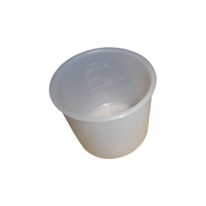 แก้วน้ำ เรือบด แบบมีขีดแบ่ง พลาสติก 100ml