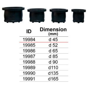 ปลั๊ก Scupper Plug เฉพาะยาง แบบมีปุ่ม สำหรับรุ่นสแตนเลส d 45