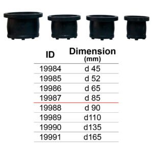 ปลั๊ก Scupper Plug เฉพาะยาง แบบมีปุ่ม สำหรับรุ่นสแตนเลส d 85