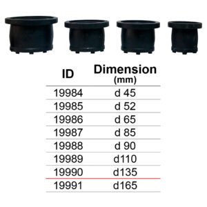 ปลั๊ก Scupper Plug เฉพาะยาง แบบมีปุ่ม สำหรับรุ่นสแตนเลส d135