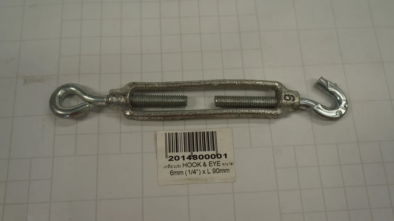 เกลียวเร่ง HOOK & EYE ขนาด  6mm (1/4