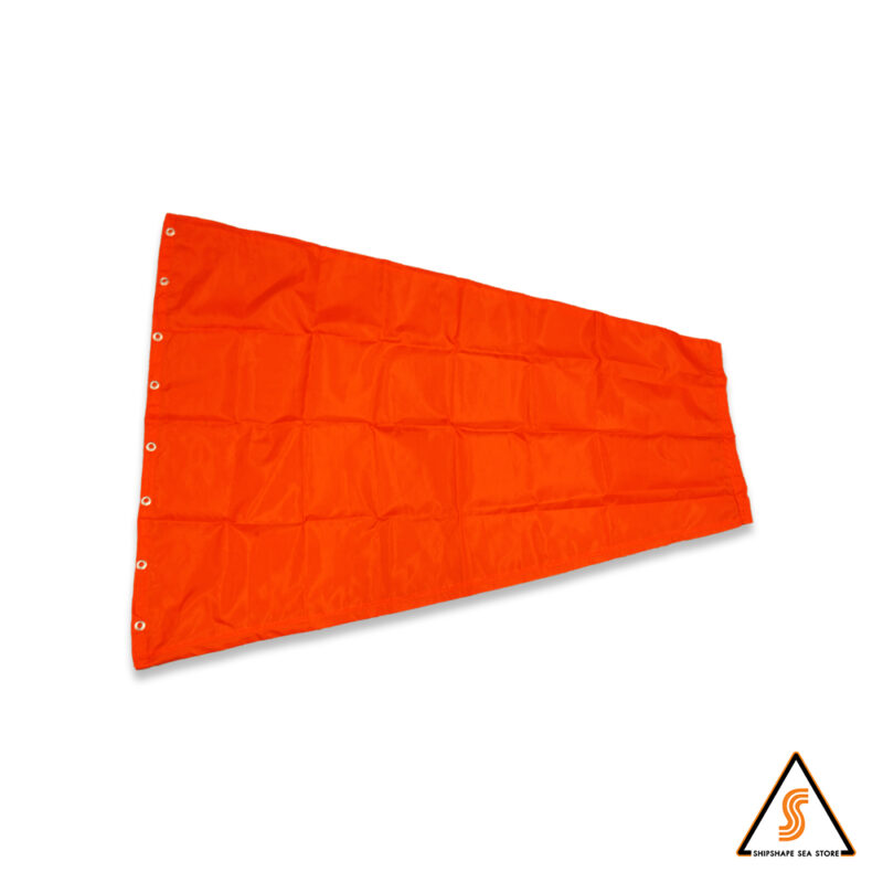 กรวยลมสีส้มขนาด 12" x 25" x 5" (30 x 63.5 x 12.7ซม.)