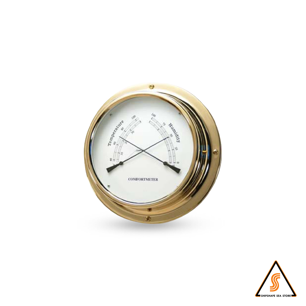 เครื่องวัด Dial Thermo-Hygrometers (Comfort meter) Fig.198-TH, Dial-124mm Base-180mm