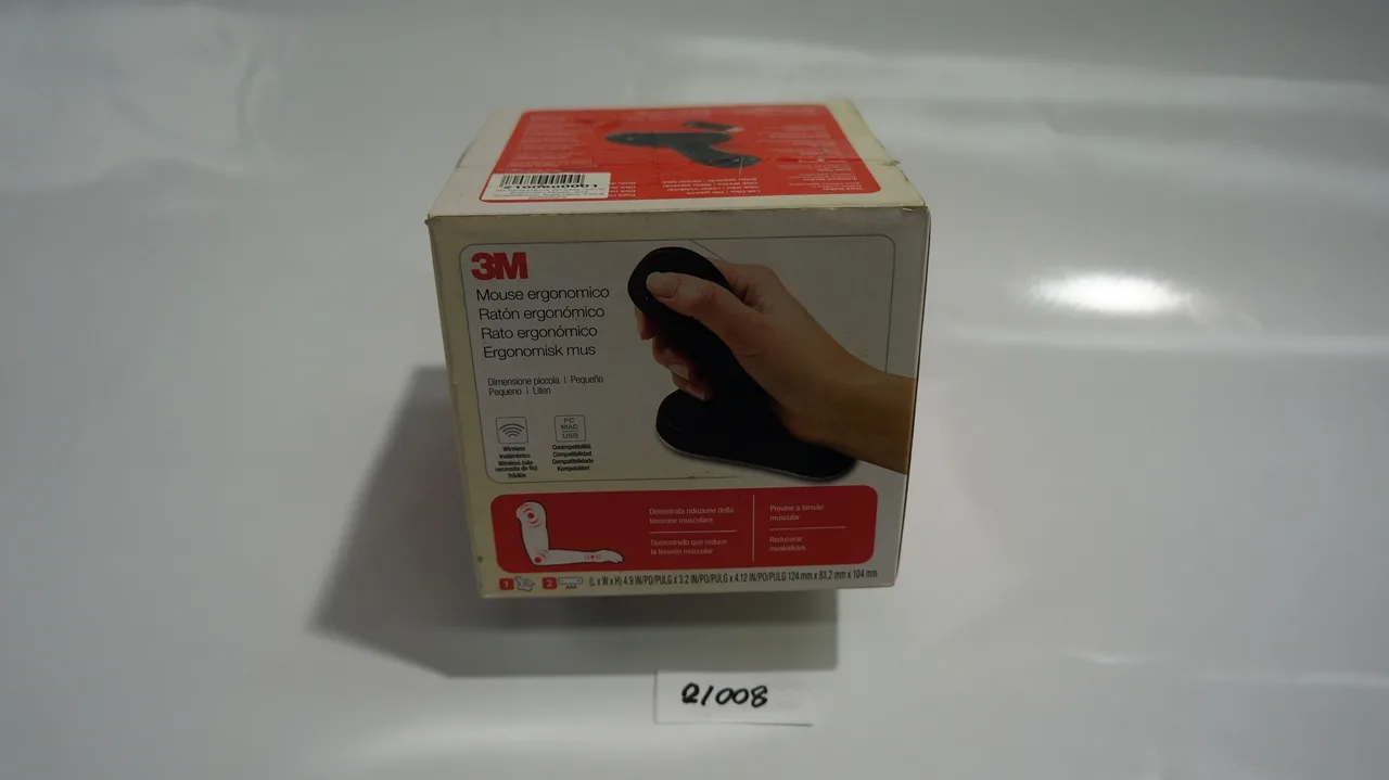 3M Renaissance Wireless Optical Ergonomic Mouse, Size Small/Medium, Right Hand; Part # EM550GPS