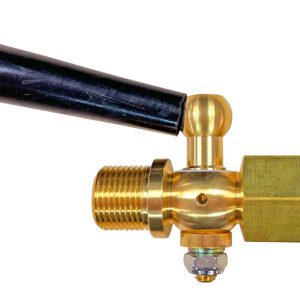 ก๊อกเกย์ ทองเหลือง ขนาด 3/8" ก.ใน x ก.นอก