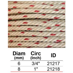 เชือกใยยักษ์ (PP) 4เกลียว (ไทย) โต 8มม.