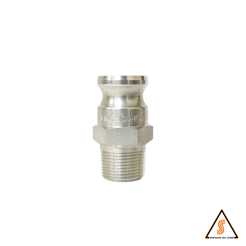 ข้อต่อ CAM & groove Dixon USA type F, Alu 100-F-AL