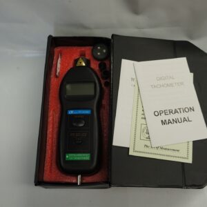 เครื่องวัดความเร็วรอบ Digital Tachometer DT-2236C, range of 0.5 to 99,999 RPM.