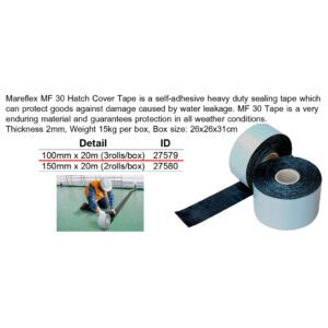 มารีนเทป MAREFLEX (Germany) 4" x 2mm x 20Mtr (3ม้วน/กล่อง)