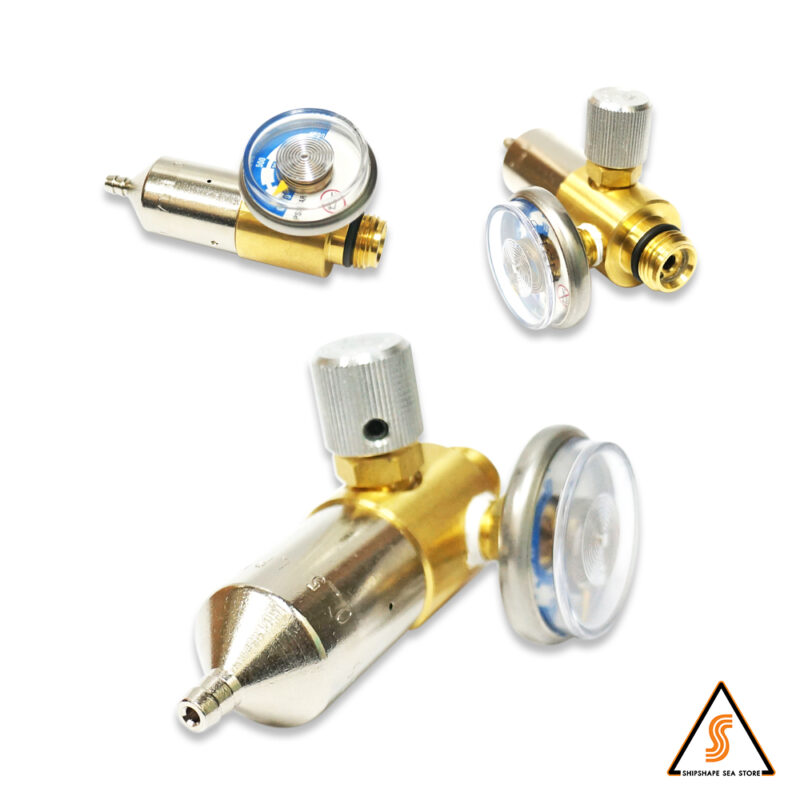 วาล์ว Span gas [ 6 ] Regulator with gauge and knob (0.5LPM) PN: 81-1051RK Model 715 เกลียวนอก OD 5/8" - 18G