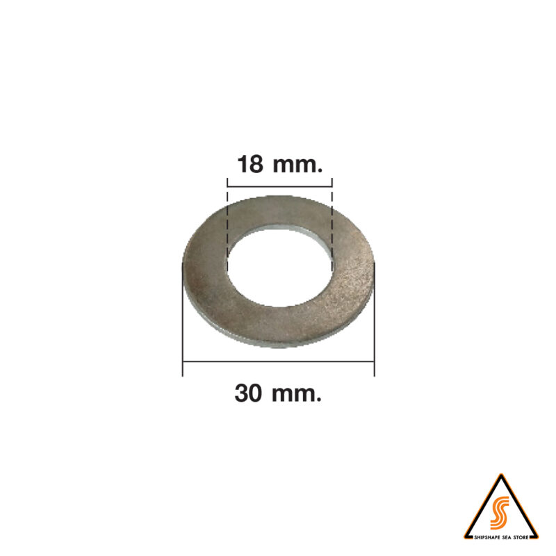 แหวนรองเฟืองปั่นสนิม No.4-6 Washer for Hammer Head (15ตัว/ชุด) (แบบใบโพธิ์)