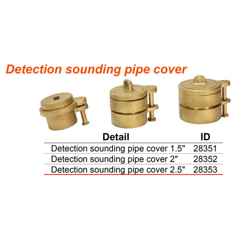 ฝาท่อซาวดิ้งทองเหลือง Dectection sounding pipe cover 2.5" - Image 2