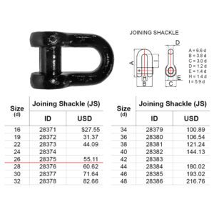 สเก็น Joining Shackle Class NK. 26มม. ( 4.5kg )