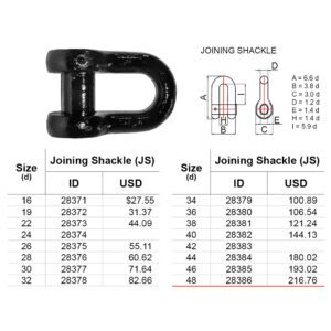 สเก็น Joining Shackle Class NK. 48มม. ( 27.5kg )