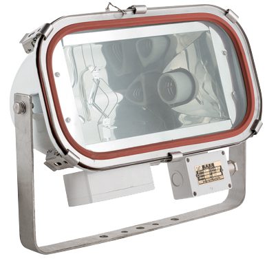 โคมไฟกันน้ำ ท้ายเรือ # TG-5, High pressure Sodium 110V 400W Body-Stainless IP67 weight8Kgs (ราคายังไม่รวม หลอด 6947) ขนาด 340x260 mm. (มีกล่องบาลาสต์)