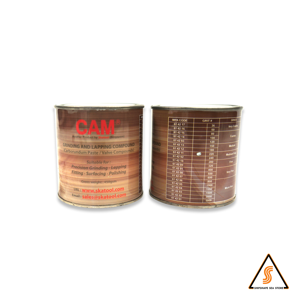 กากเพชรบดวาล์ว เกรด 220 เบอร์ C 450กรัม ยี่ห้อ CAM