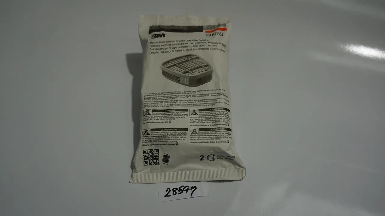 3M ตลับกรองไอปรอท คลอรีน 6009S (2 Each/Pack, 30 Pack/Case)