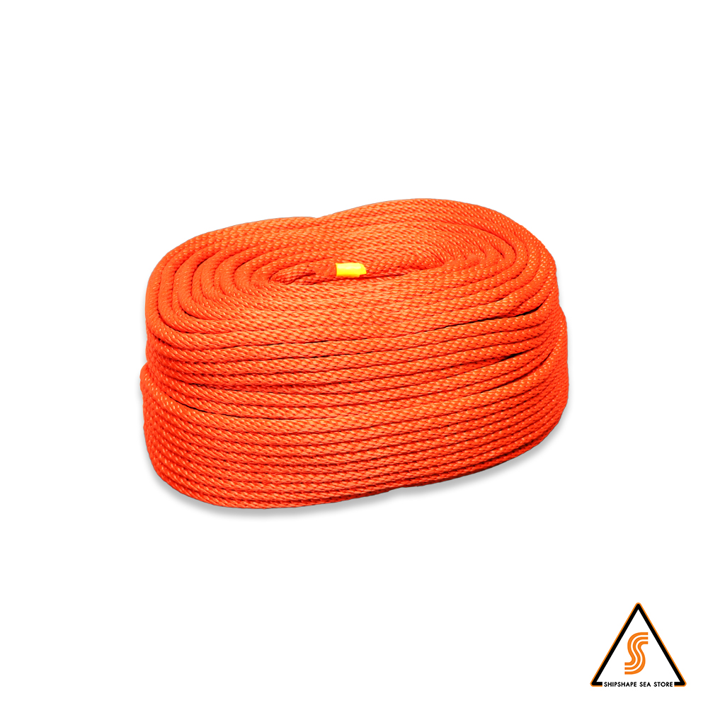 เชือกใยยักษ์ Towing Rope สีแดง 8 มม. X 100 เมตร (4-5กก)