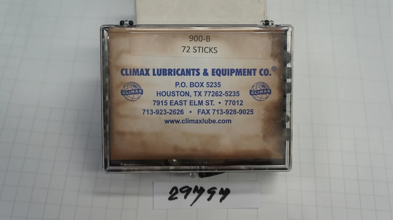Climax 900-B Grease Sticks Lubricant, Box of 72 Sticks