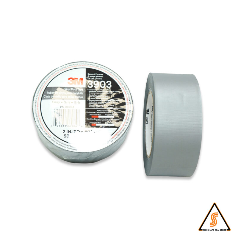 เทปพลาสติกไวนิล 3M# 3903 2 นิ้ว x 50 หลา สีเทา (ดักเทป)