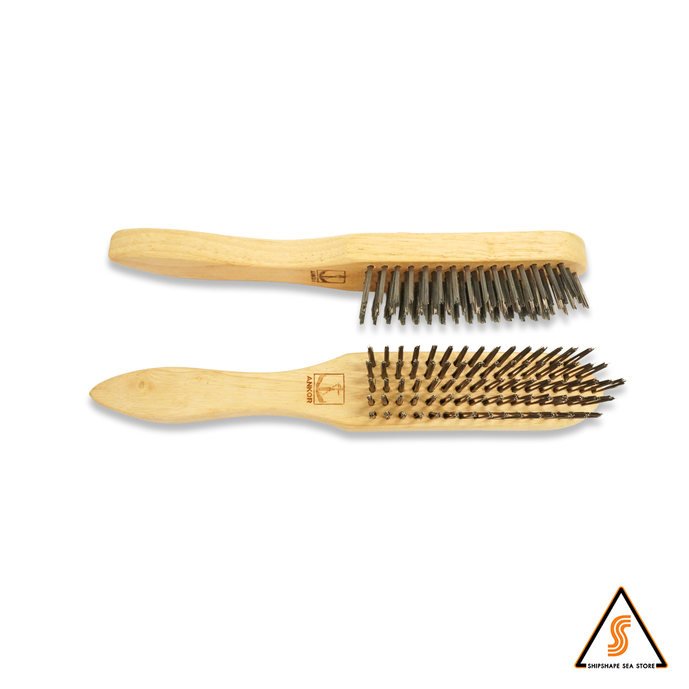 แปรงลวดเหล็ก 5 แถว ตราสมอ