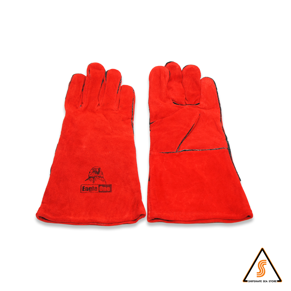ถุงมือหนังเชื่อมยาวอย่างดี ยาว 13นิ้ว EAGLE ONE