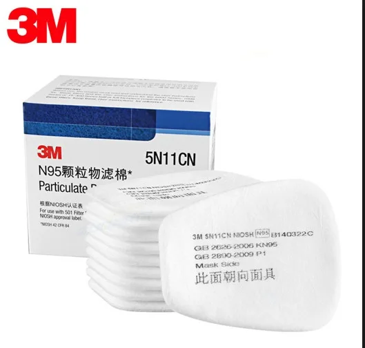 3M แผ่นกรองฝุ่น 5N11 N95 (10 Each/Box, 10 Box/Case)