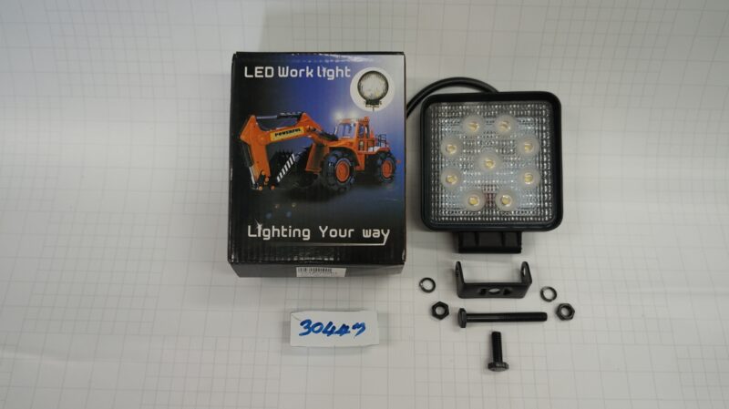 โคมไฟ SPORT Light LED 27W 12-24V ขนาด 110 x 110mm สูง 135mm หนา 62mm