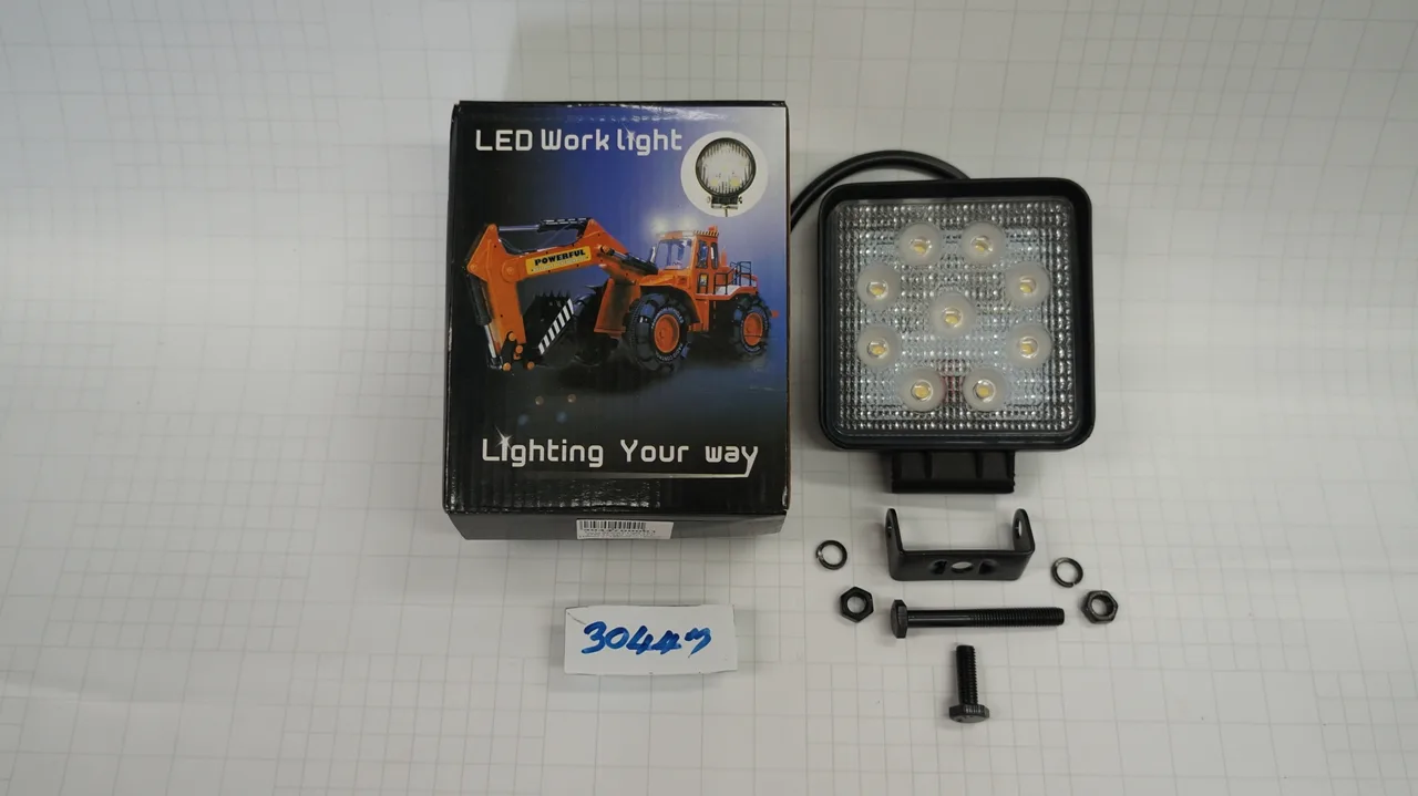 โคมไฟ SPORT Light LED 27W 12-24V ขนาด 110 x 110mm สูง 135mm หนา 62mm