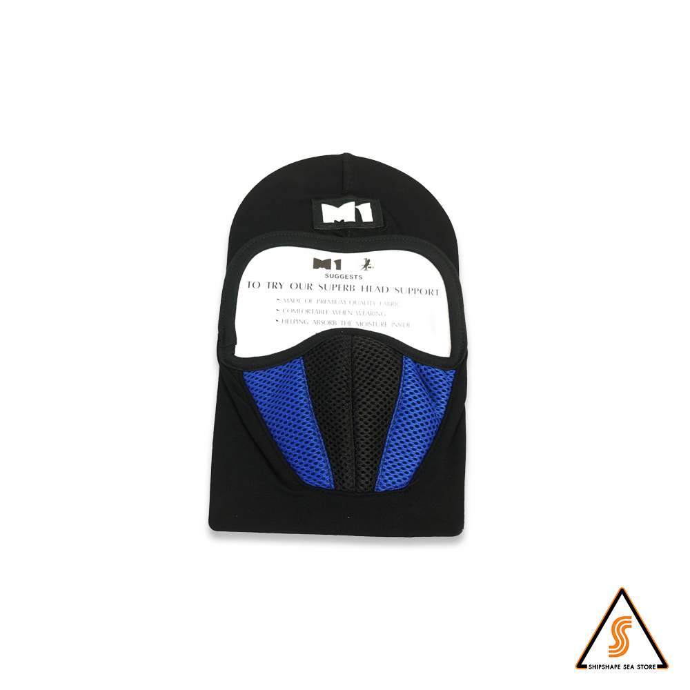 หมวกโม่งกรองสูง M1 สีน้ำเงิน รหัส 0070