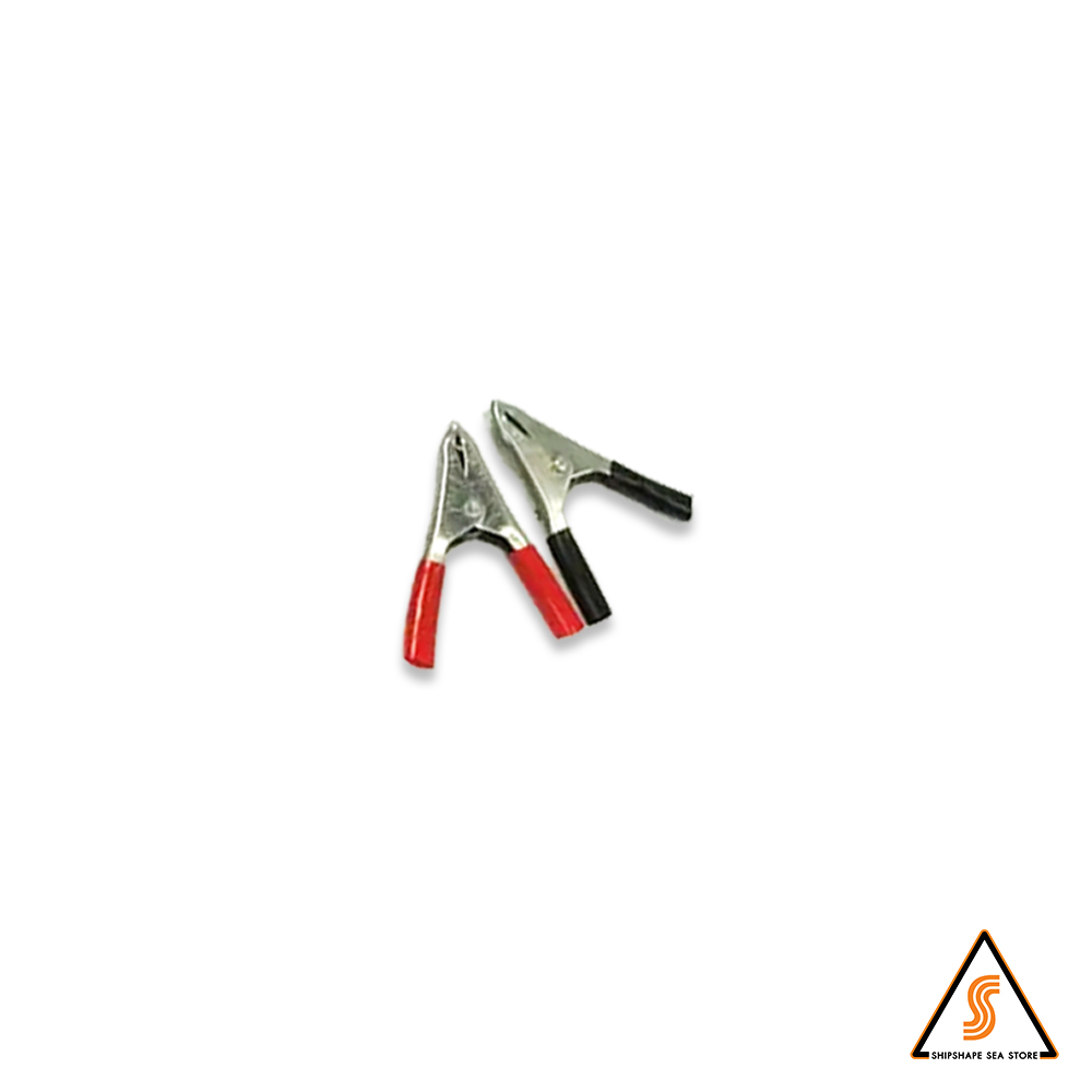 คีมหนีบขั้วแบตเตอรี่ #1 ยาว 2.5 นิ้ว (ขายเป็นคู่ ดำ-แดง)