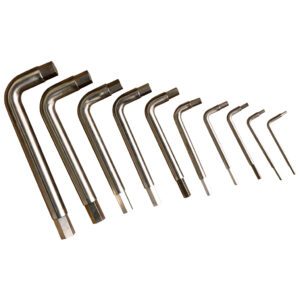 ประแจหกเหลี่ยมชุด Non-Spark ขนาด 3-19มม. ยี่ห้อ FB 10ตัว/ชุด (3, 4, 5, 6, 8, 10, 12, 14, 17, 19)