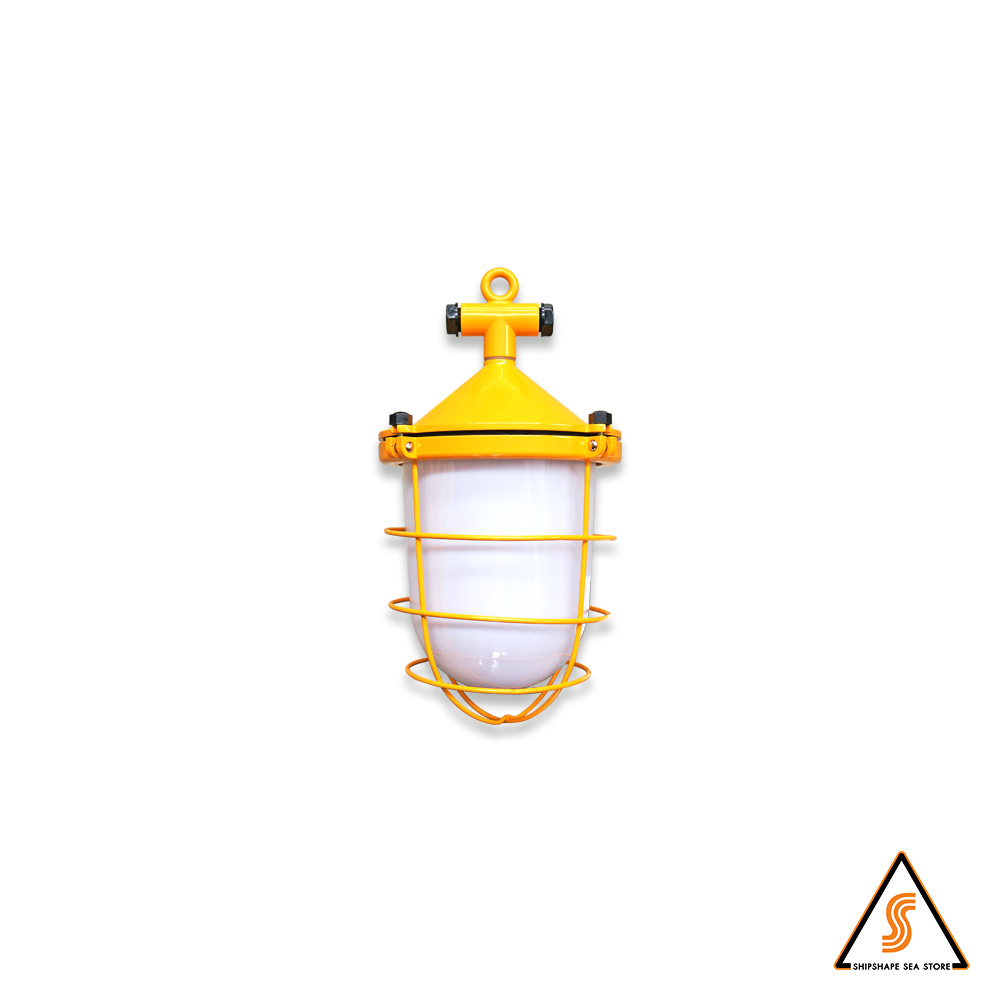 โคมไฟคาร์โก้ E-27 110/220v 100W x 1pc IP56 Plastic globe # CGD1-N