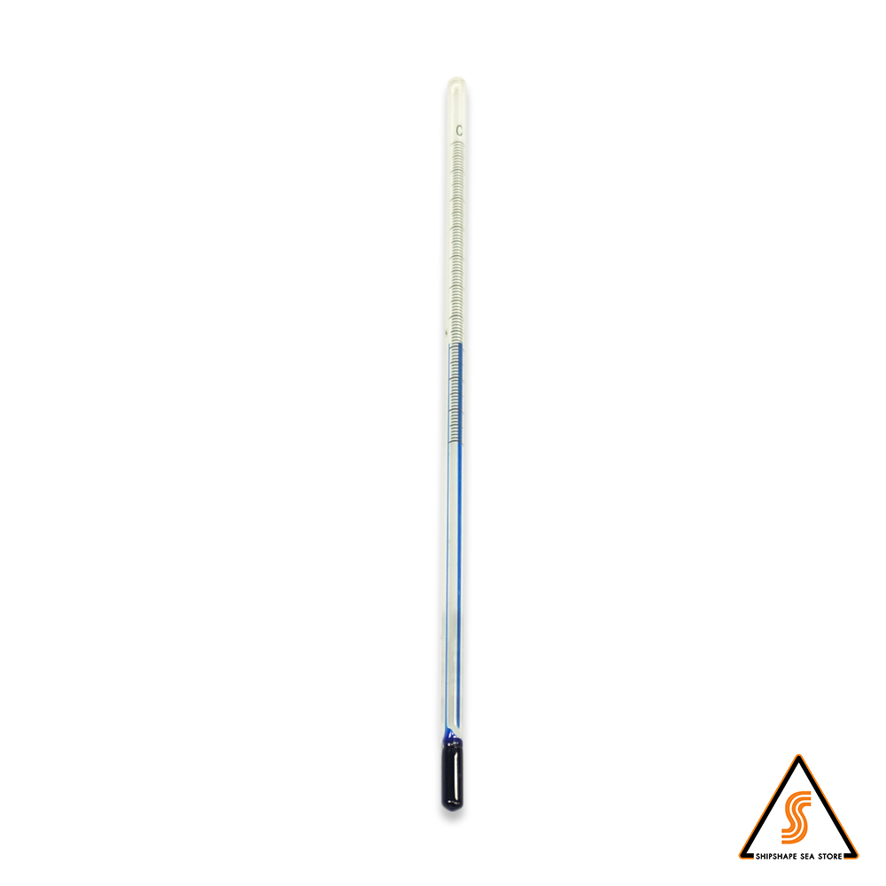 เทอร์โมมิเตอร์ เฉพาะไส้ ตรง 100c ยาว 203มม. ไม่มีแผง [ใช้กับครบชุดรุ่น V17] 291B immersion 50mm
